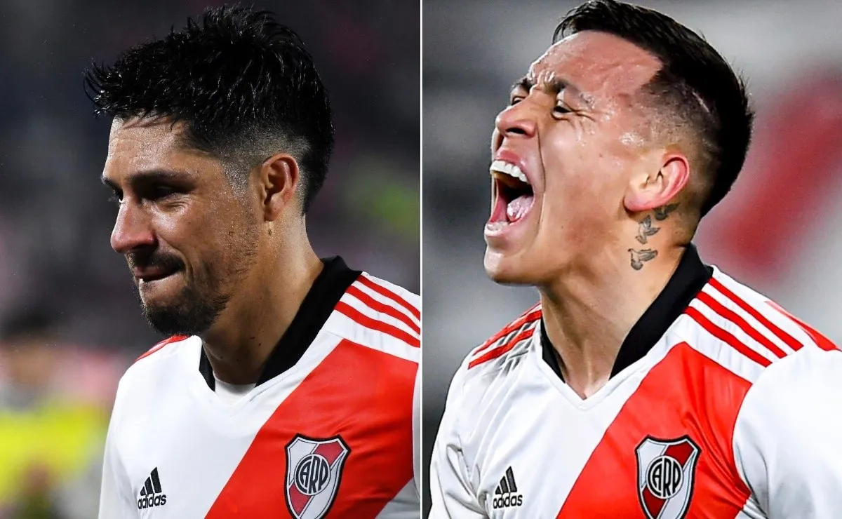 Enzo Pérez y Esequiel Barco salieron con molestias en el clásico ante el Rojo.