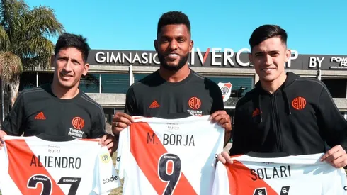 Rodrigo Aliendro, Miguel Borja y Pablo Solari, las caras nuevas de River en el último mercado.