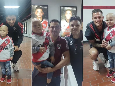 El hermoso gesto de Gallardo y del plantel con un pequeño hincha