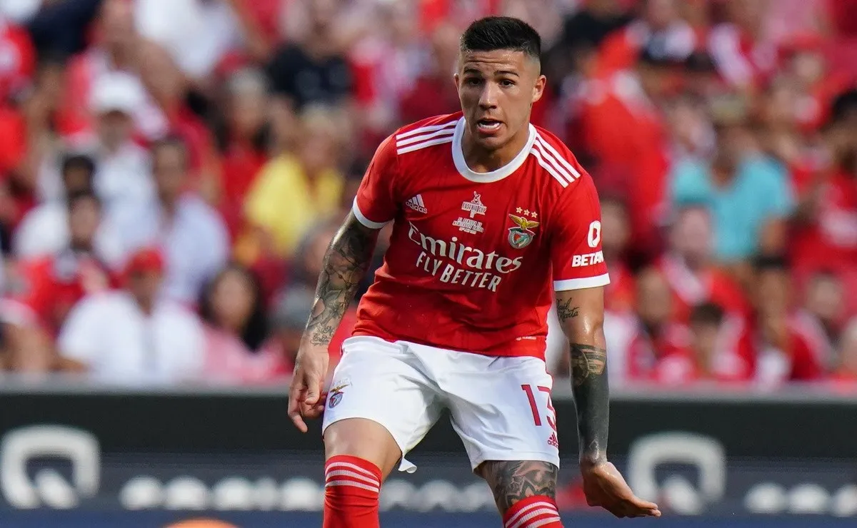 Enzo fue uno de los puntos más altos del Benfica en la goleada por Champions League.