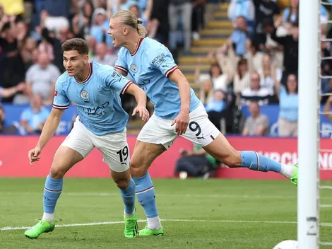Julián se estrenó con gol en el Manchester City
