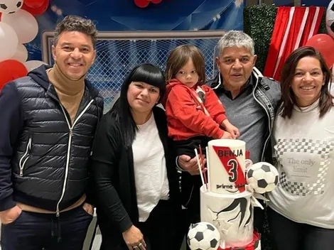 Gallardo y el festejo de cumpleaños del pequeño Benjamín