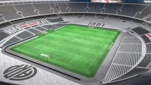 El Monumental del futuro, con el gris como color predominante.