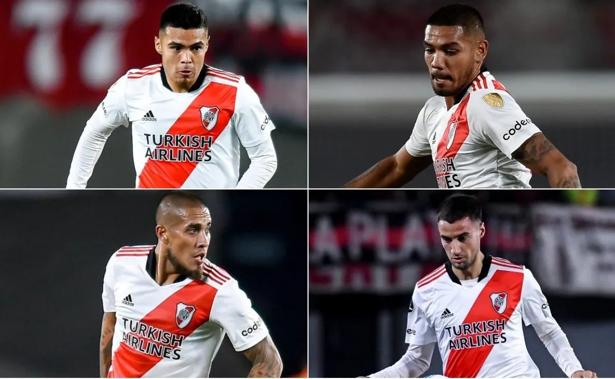 Díaz, Martínez, Maidana y Mammana.