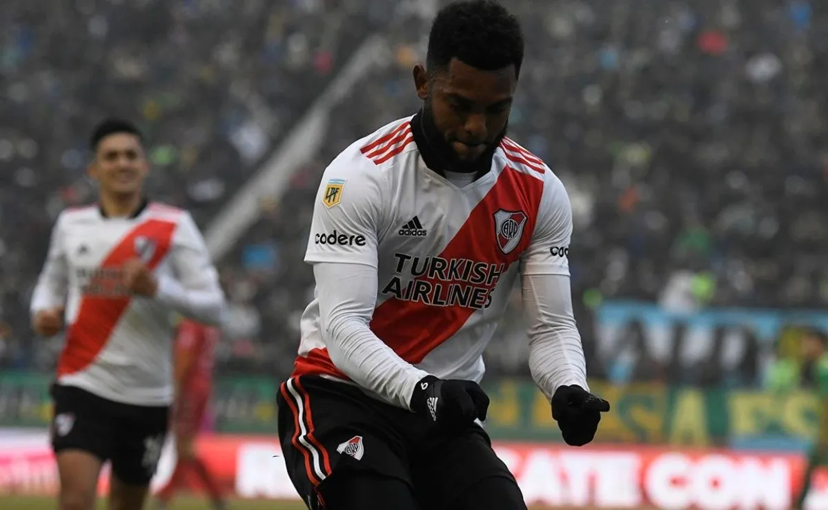 Miguel Ángel Borja fue clave para que River le gane 3 a 0 a Aldosivi por la Liga Profesional.