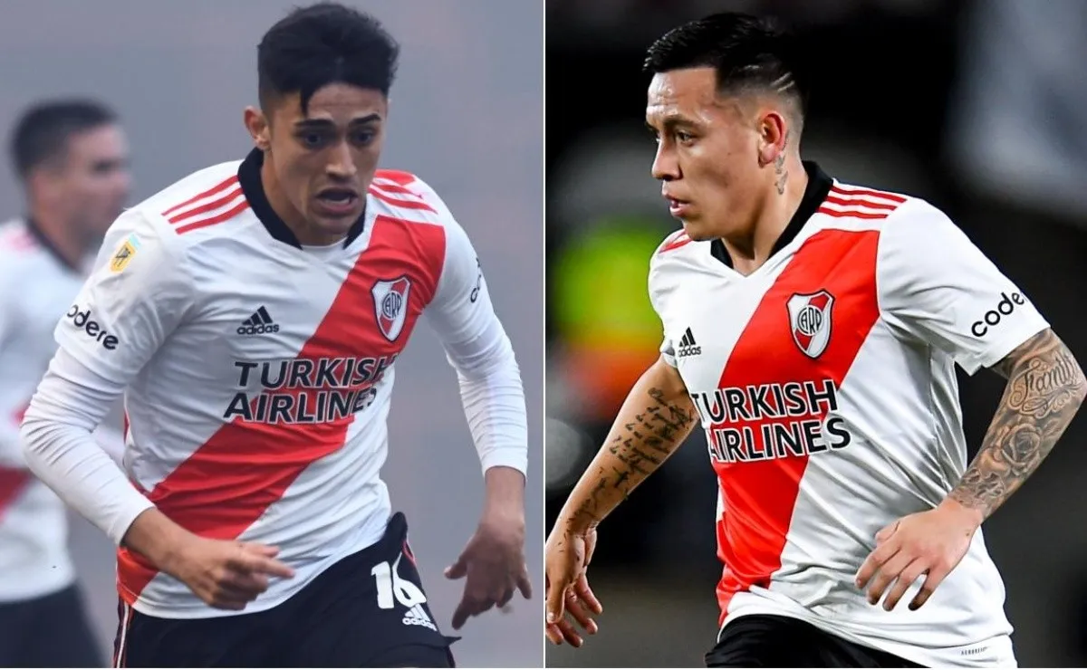 Pablo César Solari tuvo muy buenos minutos en la victoria de River ante Aldosivi y Esequiel Barco lo destacó en las redes sociales.