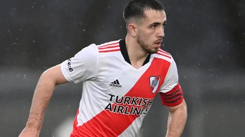 Felipe Peña se retiró lesionado a falta de quince minutos para que termine el partido entre River y Aldosivi por la décima fecha del torneo de Reserva.