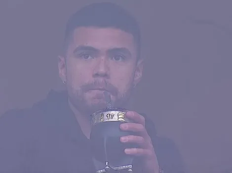 Paulo Diaz fue a la cancha a ver a un ex River