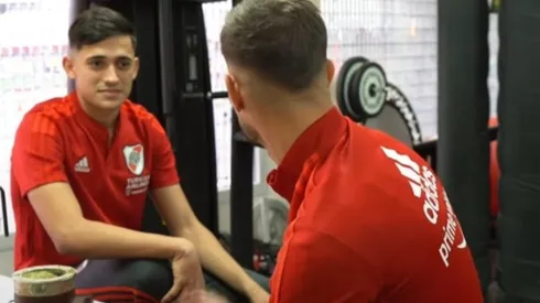 Solari y Zucu tomaron mates y charlaron un buen rato