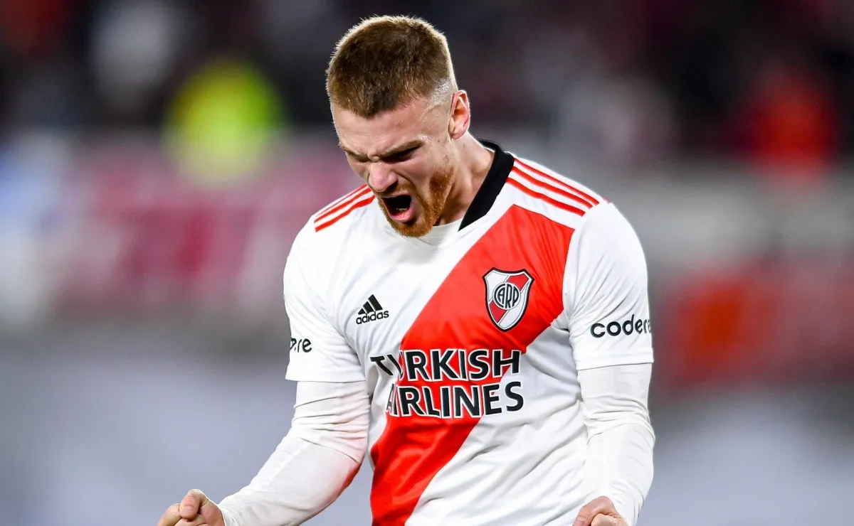 Beltrán marcó el único gol de River en el triunfo sobre Gimnasia.