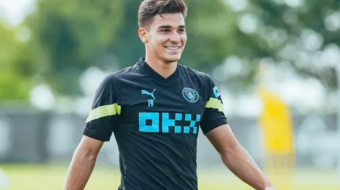 Julián está listo para sumar sus primeros minutos en el Manchester City.