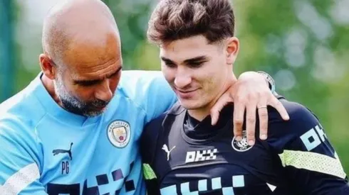 El abrazo de Pep Guardiola y muchos elogios luego de su debut en el City