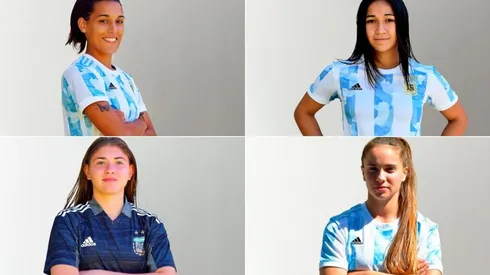 Las cuatro jugadoras de River que fueron citadas para representar a la Selección Argentina Sub 20 en el Torneo de La Alcudia.