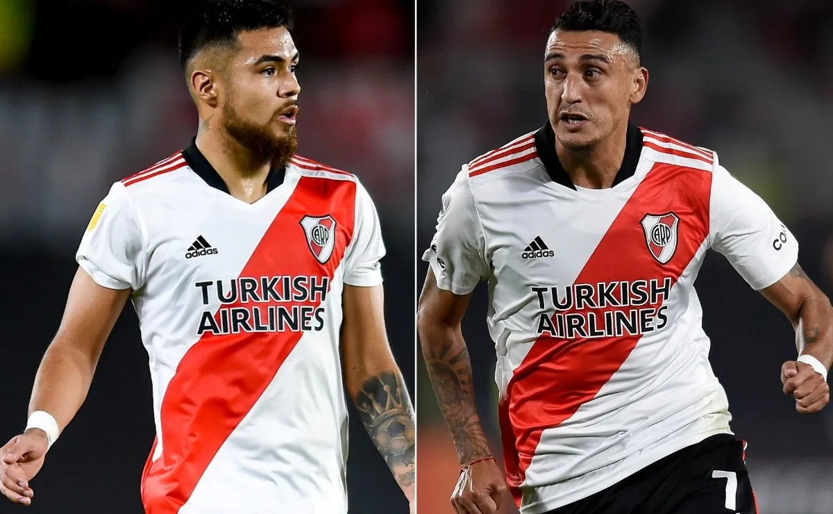 Paulo Díaz y Matías Suárez se preparan para pegar la vuelta.