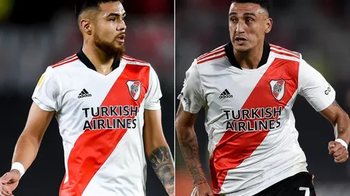 Paulo Díaz y Matías Suárez se preparan para pegar la vuelta.