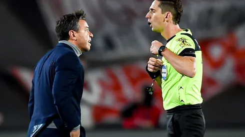 Gallardo mostró toda su bronca por algunas decisiones arbitrales