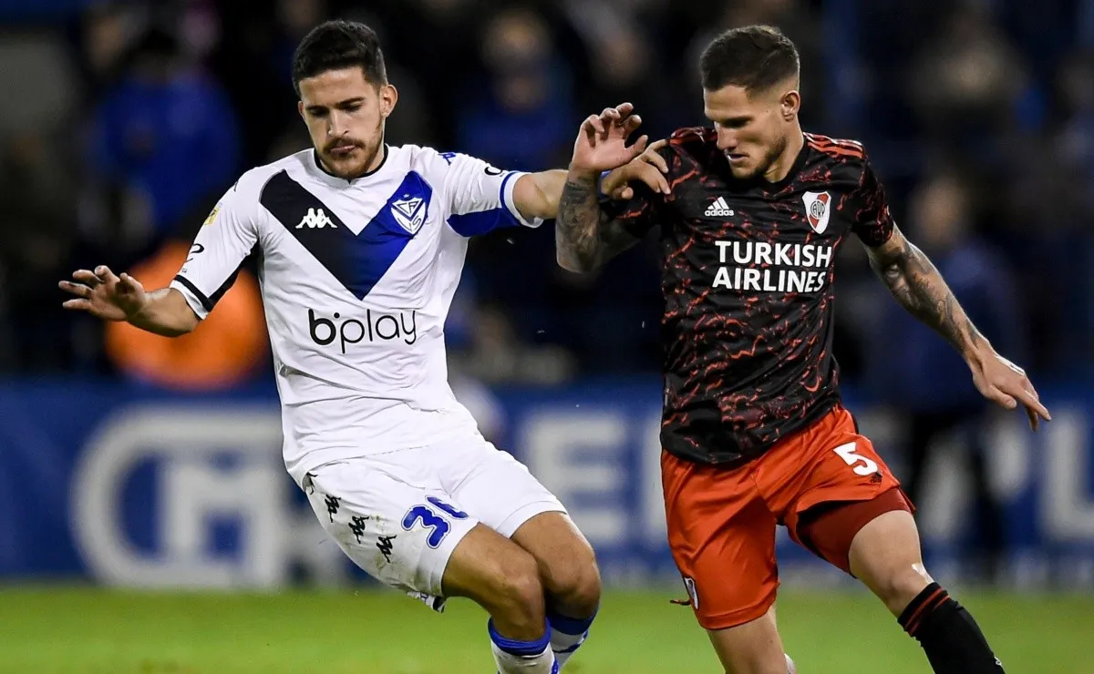 River enfrentó a Vélez por la Liga Profesional.