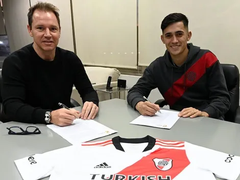 Pablo César Solari firmó su contrato con River