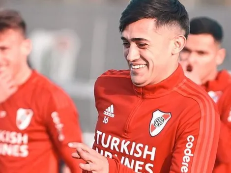 Solari tuvo su primer entrenamiento en River