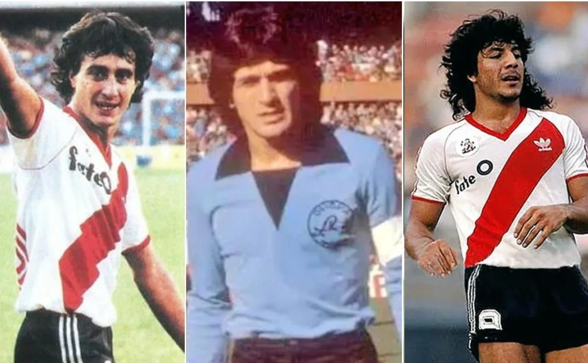 El Beto, el Pato y el Búfalo, tres históricos que vistieron las camisetas de River y Vélez.