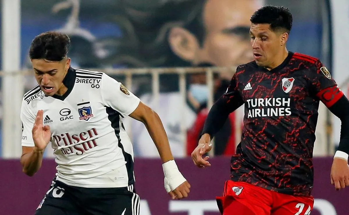 Solari enfrentó a River en esta edición con la camiseta de Colo Colo.
