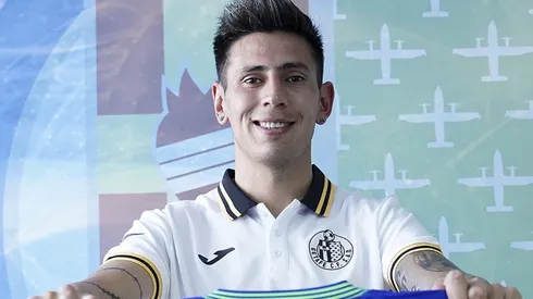 Angileri recibió la bienvenida en el Getafe y fue presentado ante la prensa.