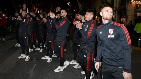 El Millonario fue recibido por una multitud en Villa Mercedes.