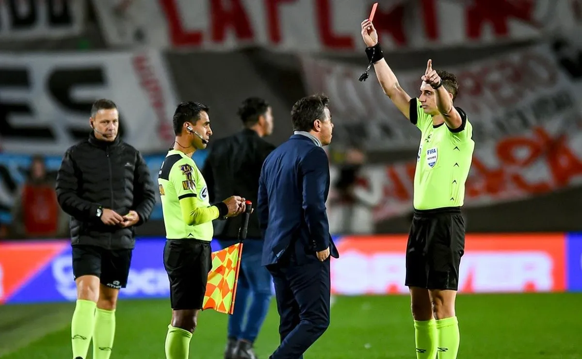 Lamolina expulsó a Marcelo Gallardo en el duelo entre River y Godoy Cruz por la Liga Profesional.