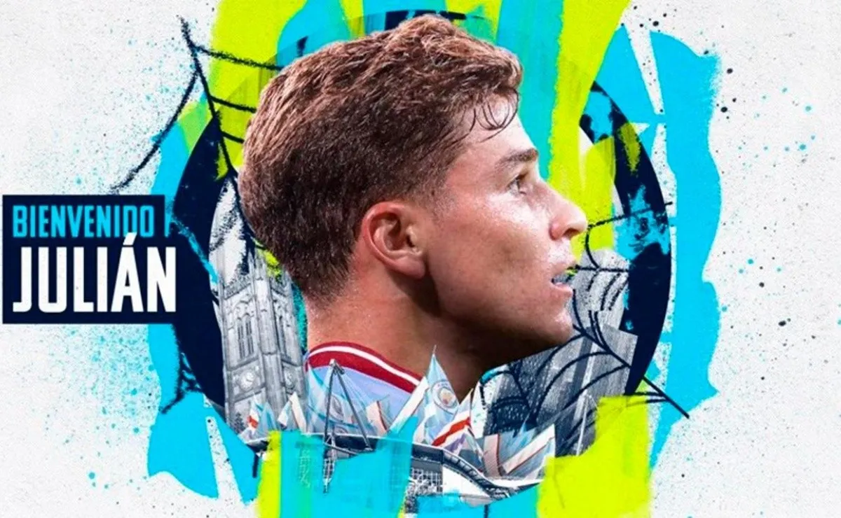 Manchester City recibió a Julián Álvarez con gran expectativa.