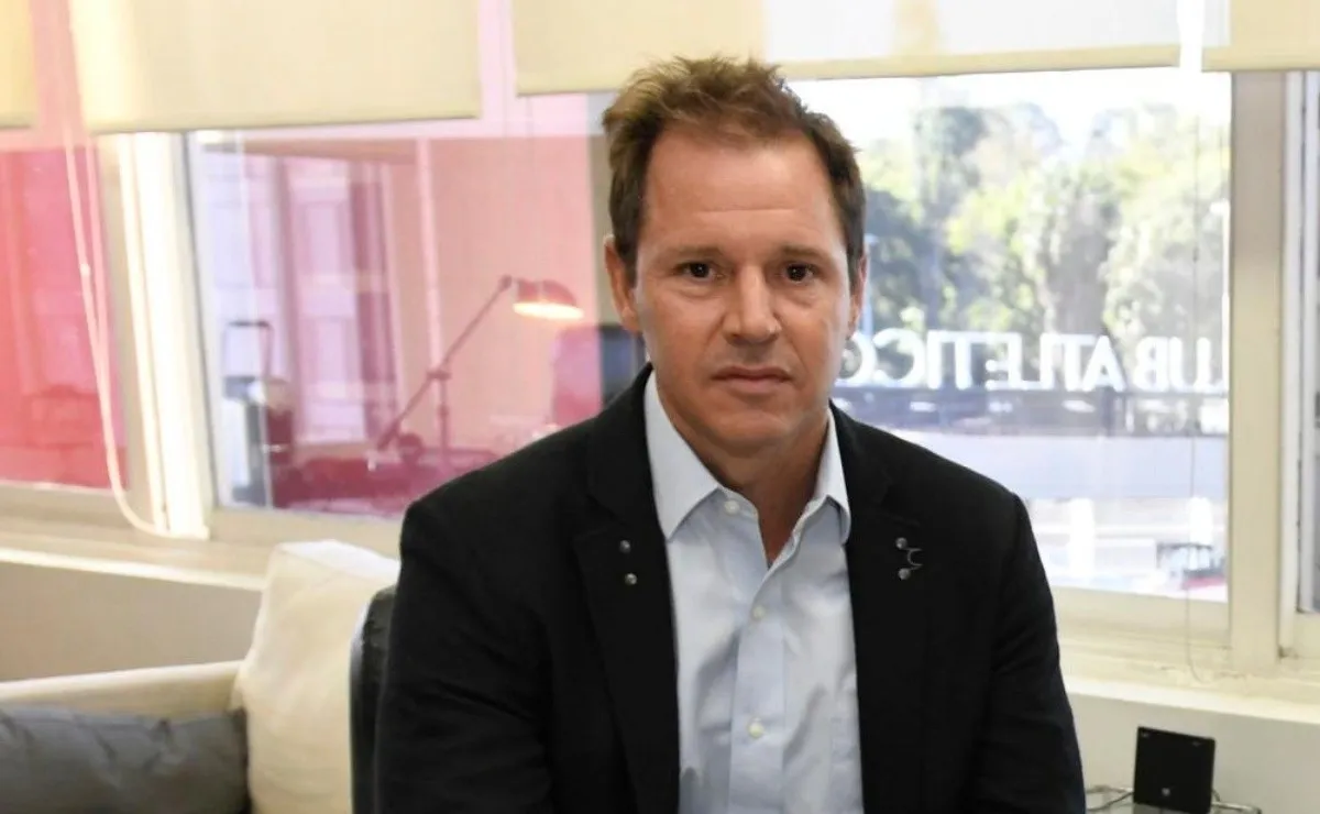 El presidente de River no se quedó callado y mostró su disconformidad con la actuación del VAR.