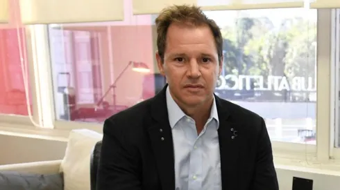 El presidente de River no se quedó callado y mostró su disconformidad con la actuación del VAR.