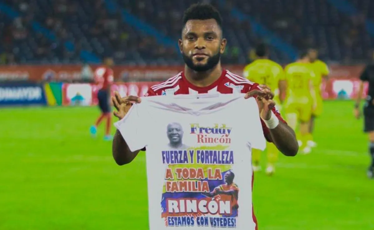 Miguel Ángel Borja, solidario con la familia del recordado Freddy Rincón.