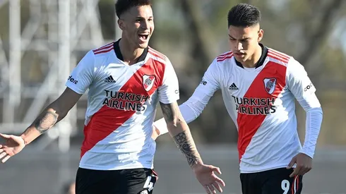 Guillén grita su gol ante Huracán.