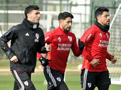 River entrenó en Ezeiza: cómo están De la Cruz, Aliendro y Suárez
