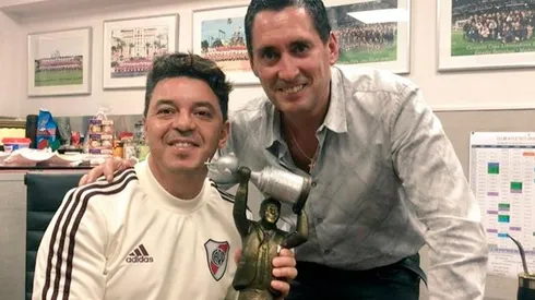 Gallardo junto a Carlos Trillo.