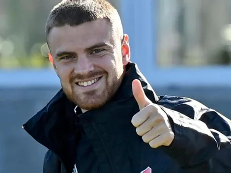 Lucas Beltrán se entrenó en River