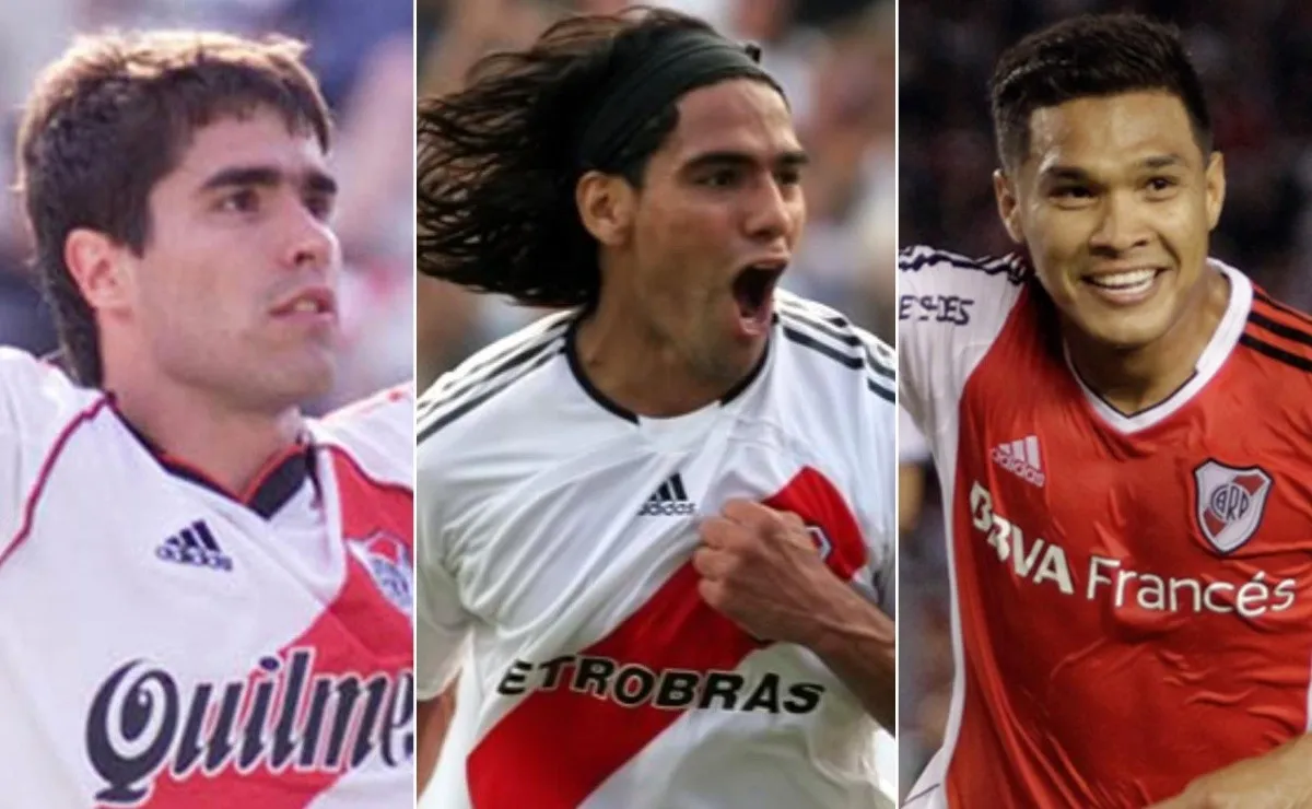 Ángel, Falcao y Teo, tres goleadores colombianos que hicieron historia en River.