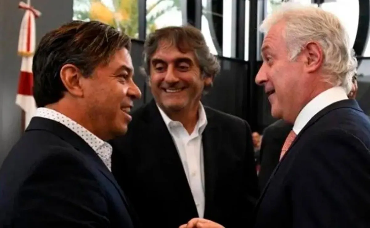 Gallardo, Francescoli y Patanian.