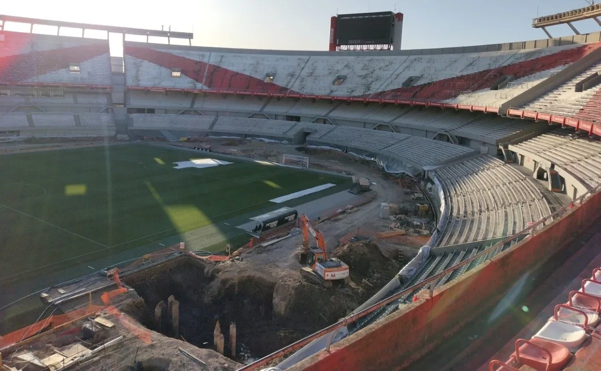 El avance de las tareas de remodelación en el Monumental