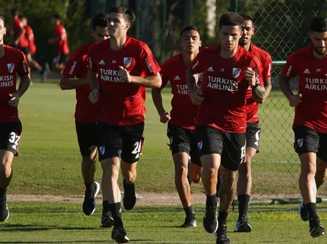 River se entrenó pensando en Unión: una buena noticia y un ausente