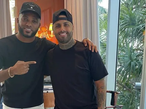 Borja: vacaciones y foto con un trapero top mientras River lo espera