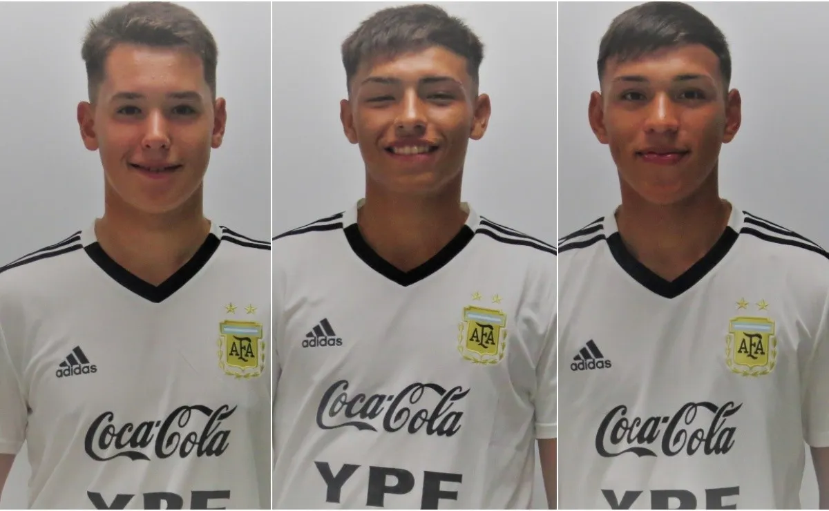 Jaroszewicz, Ruberto y Giménez, tres juveniles con presente de Selección Argentina.