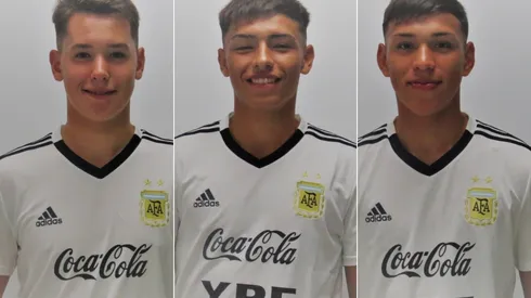 Jaroszewicz, Ruberto y Giménez, tres juveniles con presente de Selección Argentina.