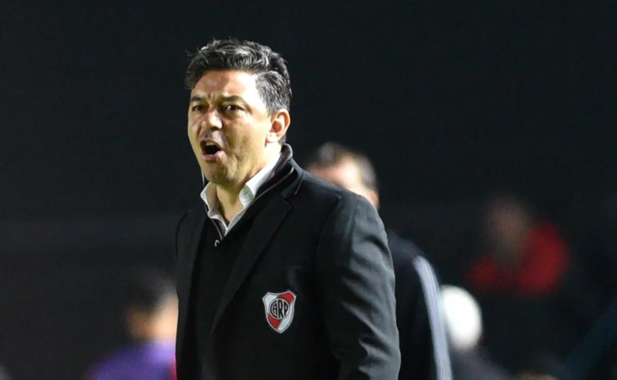 El DT de River se pronunció sobre el nivel del arbitraje en el partido ante Colón.
