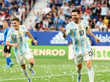 Julián y Armani fueron titulares en el show de Argentina ante Estonia