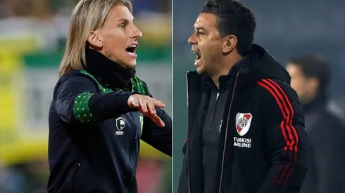 Se sacaron chispas Gallardo y Beccacece sobre el final del partido en Varela.