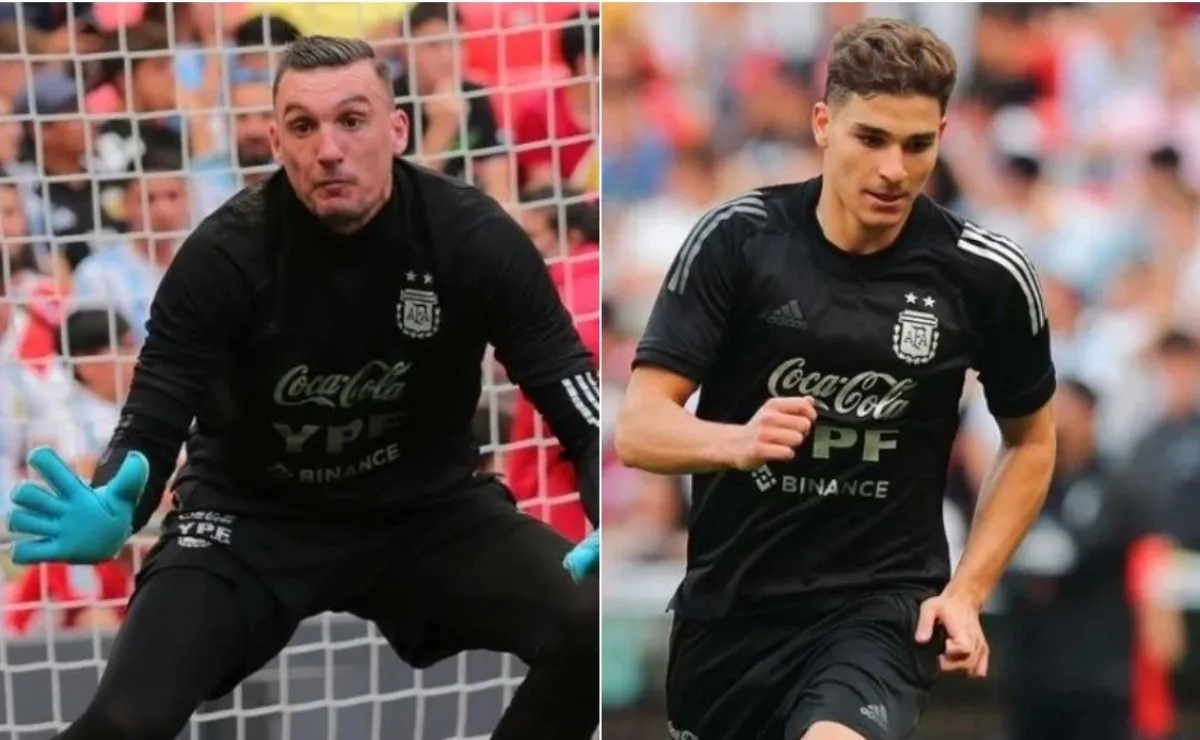 Franco Armani y Julián Álvarez serían suplentes el miércoles ante Italia