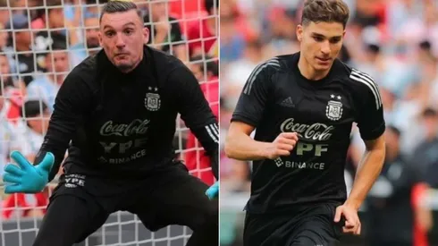 Franco Armani y Julián Álvarez serían suplentes el miércoles ante Italia