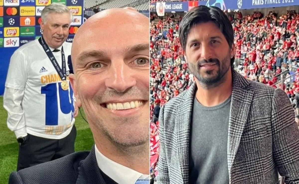 Esteban Cambiasso y el Chori Domínguez estuvieron presentes en París
