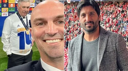 Esteban Cambiasso y el Chori Domínguez estuvieron presentes en París